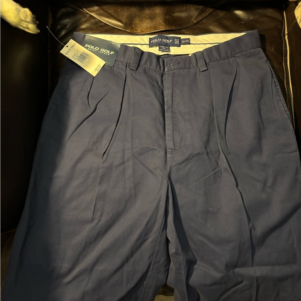 Polo Ralph Lauren Pants Mens 32x32 Navy Blue Performance Golf Tailored Fit NWT